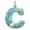 C, variant on AZXY Christmas Ocean Themed Letter Acrylic Hanging Ornament, Seaside Snowflake Alphabet Pendant, Home Christmas Decorations, Personalized Holiday Keepsake for Xmas Tree Wreath Window, E