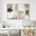 thumbnail image 4 of IDEA4WALL Framed Canvas Print Wall Art Set Brown & White & Black Collage Abstract Shape Modern Art Decorative Bohemian Colorful Chic Artwork for Living Room, Bedroom, Office -, 4 of 5
