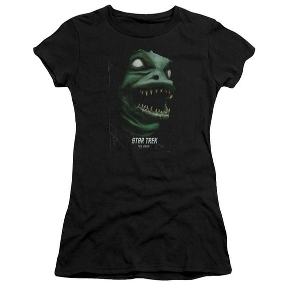 Star Trek The Gorn Junior Women's Sheer T-Shirt Black