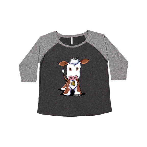 Inktastic Little Brown Cow Women's Plus Size T-Shirt
