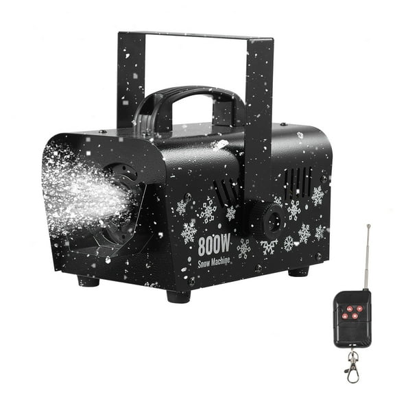 VEVOR Snow Machine, 800W Handheld/Hanging Snow Maker, Portable Wireless Remote Snowmaking machine with 1L Tank & Handle, Outdoor & Indoor Snowflake Maker for Christmas Party Stage Effect