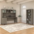 thumbnail image 2 of Somerset 72W Office Desk with Hutch & Bookcase in Ash Gray - Engineered Wood, 2 of 7
