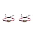 thumbnail image 2 of Juego de pulseras trenzadas de concha Minnieouse colorido con cordón ajustable para mujer, 2 of 6