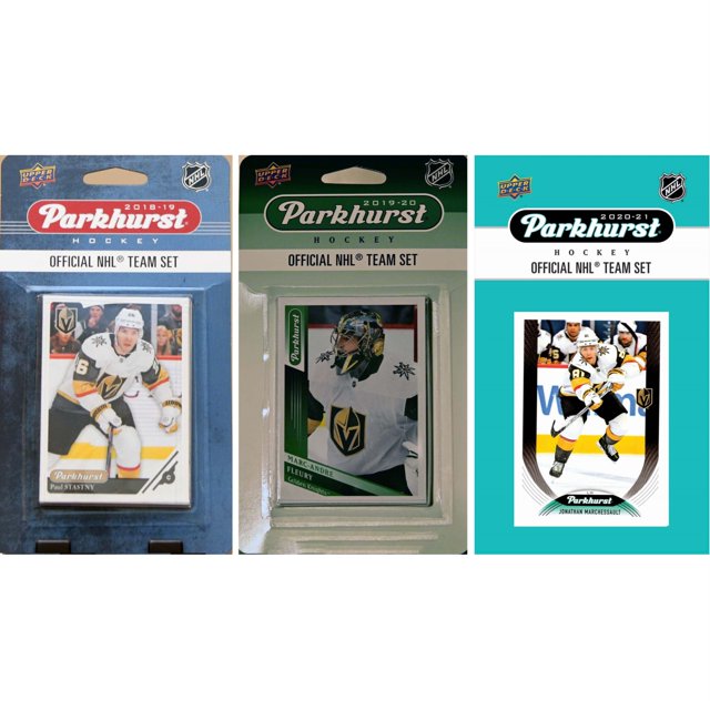 NHL Las Vegas Golden Knights 3 Different Licensed Trading Card Team Sets