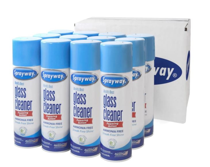 Sprayway Glass Cleaner, 19 oz. cans (Choose Pack Size)12 pk.