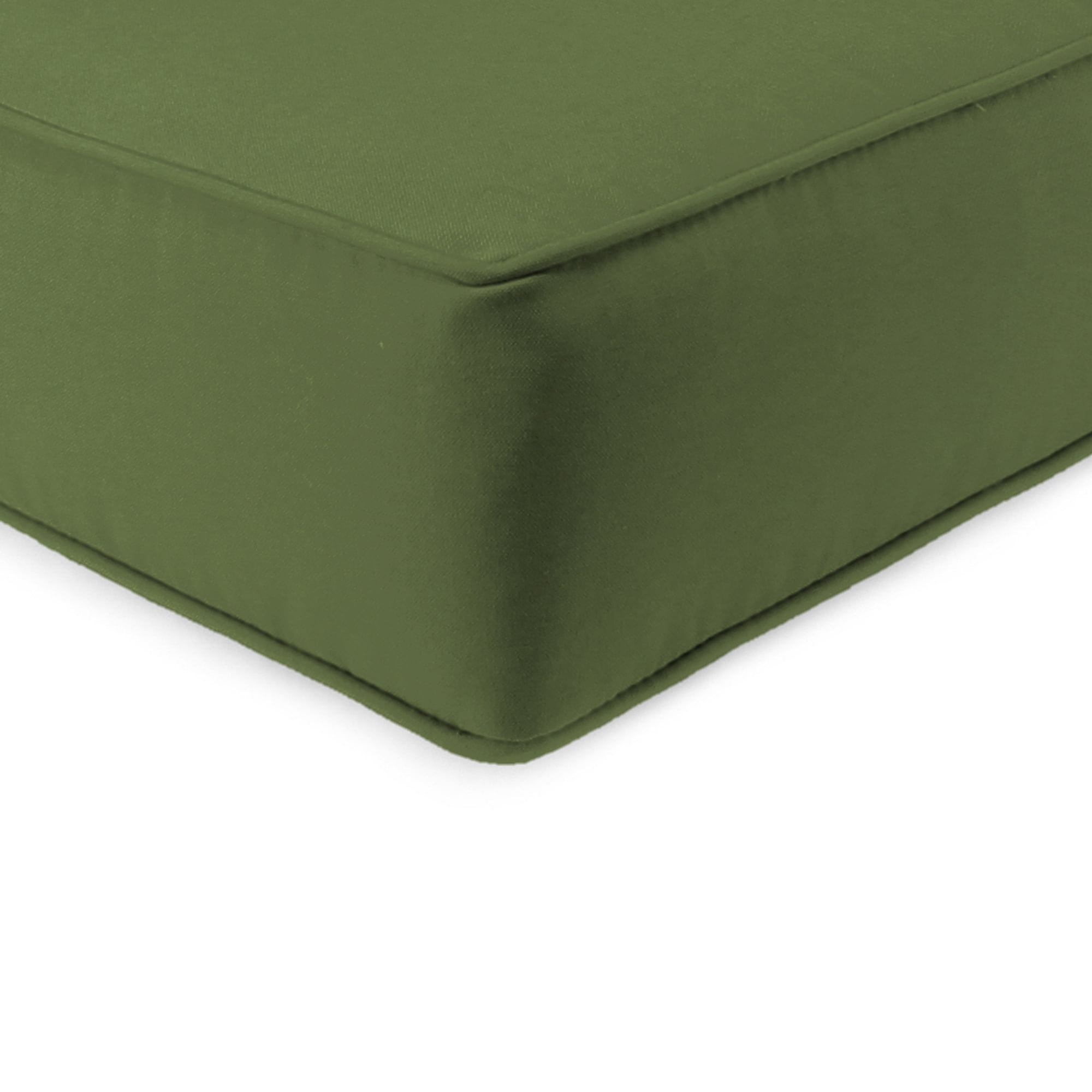 Jordan Manufacturing 46.5" x 24" Veranda Hunter Green Solid Square Outdoor Deep Seating Patio Seat Cushion and Back Cushion 2-Piece Set
