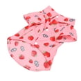 thumbnail image 4 of Camisas de verano para perros con estampado de fresas, cuello vuelto, diseño a presión, camisas hawaianas transpirables para perros para primavera y verano S, 4 of 14