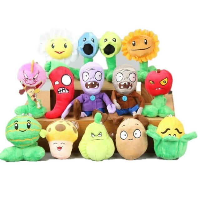 Set de 14 juguetes de peluche Plants vs Zombies