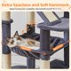 thumbnail image 3 of Árbol para Gatos Taoqimiao MS026LG 180 cm con 8 Postes para Rascar de Sisal, 3 of 9