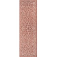 thumbnail image 3 of JONATHAN Y SANTA MONICA 2 x 10 Runner Rug, Charleston Vintage Filigree Textured Weave - Red/Beige, SMB106B-210, 3 of 6