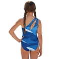 thumbnail image 2 of POLERO Girls' One-Piece Swimsuit with Mesh Cover Up Skirt - Cute Blue Shark Print Quick-Dry Swimwear for Beach & Pool Vacation, 7-18 Years, 2 of 10