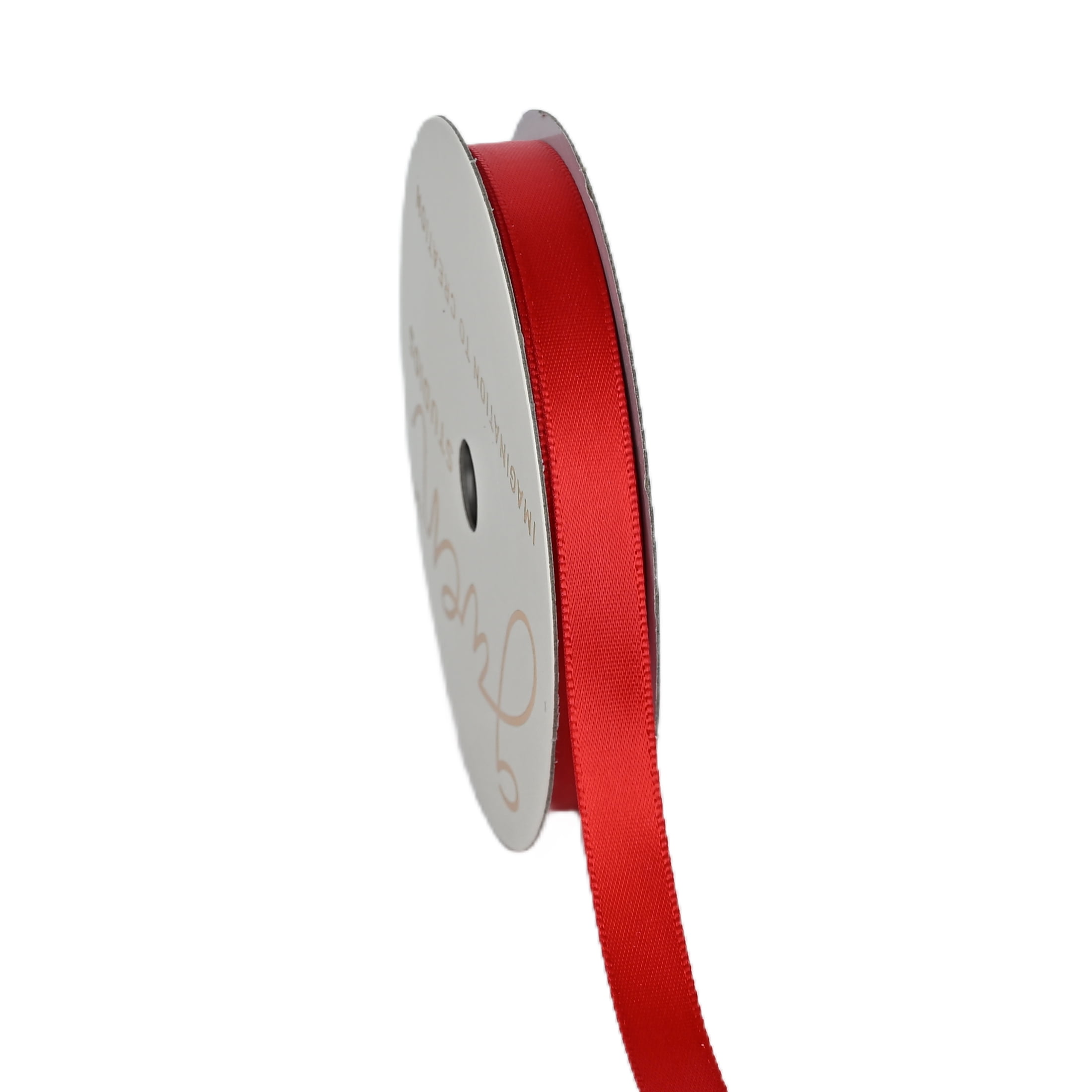 Gwen Studios 3/8" Red Satin Ribbon, 7 Yards