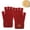 czb# Red76, variant on CUZIBR Womens Gloves Thermal Half Finger Knitted Fingerless Texting Wool Gloves Mitten Working Warm Outdoor Cold Weather For Unisex