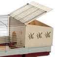 thumbnail image 3 of Ferplast Krolik XL Rabbit Cage 140 (Includes Wood Hutch) | 55.9L x 23.62W x 19.7H inches | Burgundy & Cream, 3 of 6