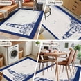thumbnail image 5 of Lighthouse Area Rug 4x6 FT, Non Slip Kids Room Carpet, Ocean Seagull Vintage Navy Blue Coastal Boat Washable Soft Floor Carpet Non-Shedding Throw Rug for Dorm Kitchen Study Room Home Office Bedside, 5 of 9