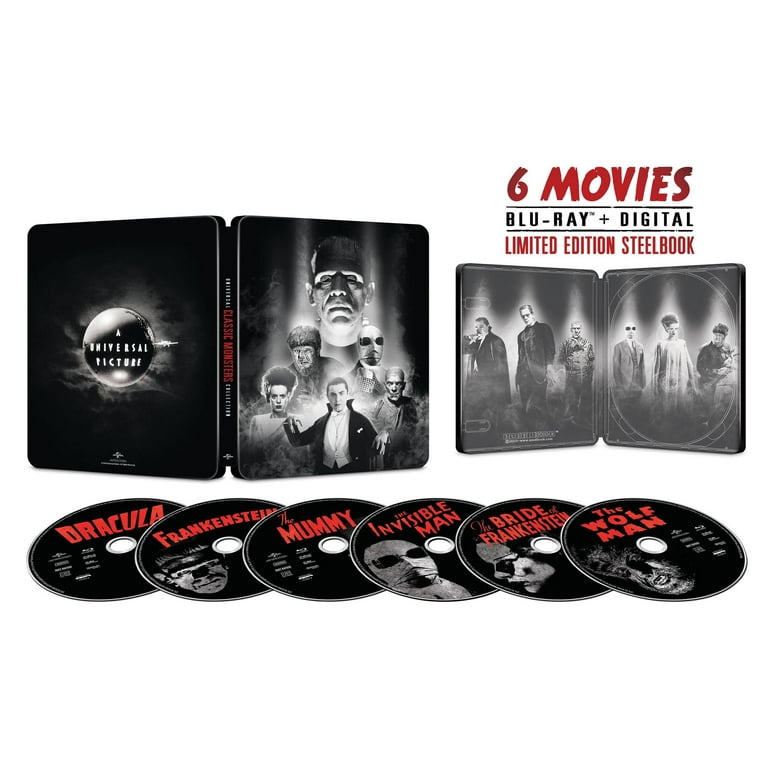 Universal Monsters Collection: Dracula, Mummy, Frankenstein (Blu