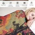 thumbnail image 3 of Orinice Neon Landscape Throw Blanket Warm Flannel Blanket Soft Warm Printed Blanket for Bed, Couch and Sofa for Kids Teen Young Boys Girls,  60x80in, 3 of 6