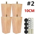 thumbnail image 5 of ODOMY 4PCS 6cm Solid Wooden Furniture Legs Sofa Couch Chair Bed Cabinet Bench Sette Legs, 5 of 9