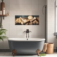 thumbnail image 3 of ZHONGYUTONG Boho Mountain Wall Art 3 Piece Canvas Print Boho Landscape Pictures Wall Decor for Bedroom Modern Artwork Framed (24.00" x 36.00" x 3PCS), 3 of 5