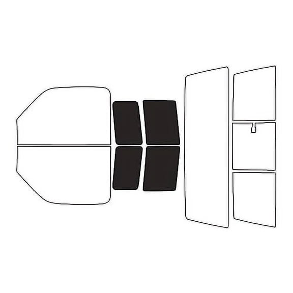 Rvinyl Window Tint Kit Compatible with Mazda B-Series 1998-2009 - Back Precut Kit - 20%