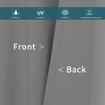 thumbnail image 5 of Lapalife Outdoor Curtains for Patio Waterproof, Extra Wide Detachable Top Thermal Insulated Outdoor Blackout Curtains Drapes for Porch Pergola Gezebo, 1 Panel, 100''x 84'', Light Gray, 5 of 7