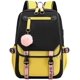 thumbnail image 3 of JiaYou Teenage Girls' Backpack Middle School Students Bookbag Outdoor Daypack with USB Charge Port (21 Liters, Pink Black), 3 of 5