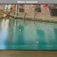 thumbnail image 6 of Ambesonne Venice Place Mats Set of 4, Italy City Water Canal, Standard Size, Teal Grey Red, 6 of 6