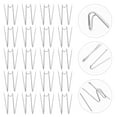 thumbnail image 3 of 20 Pcs Crochets Muraux en Acier Inoxydable pour Panneaux de Tissu (Argent), 3 of 9