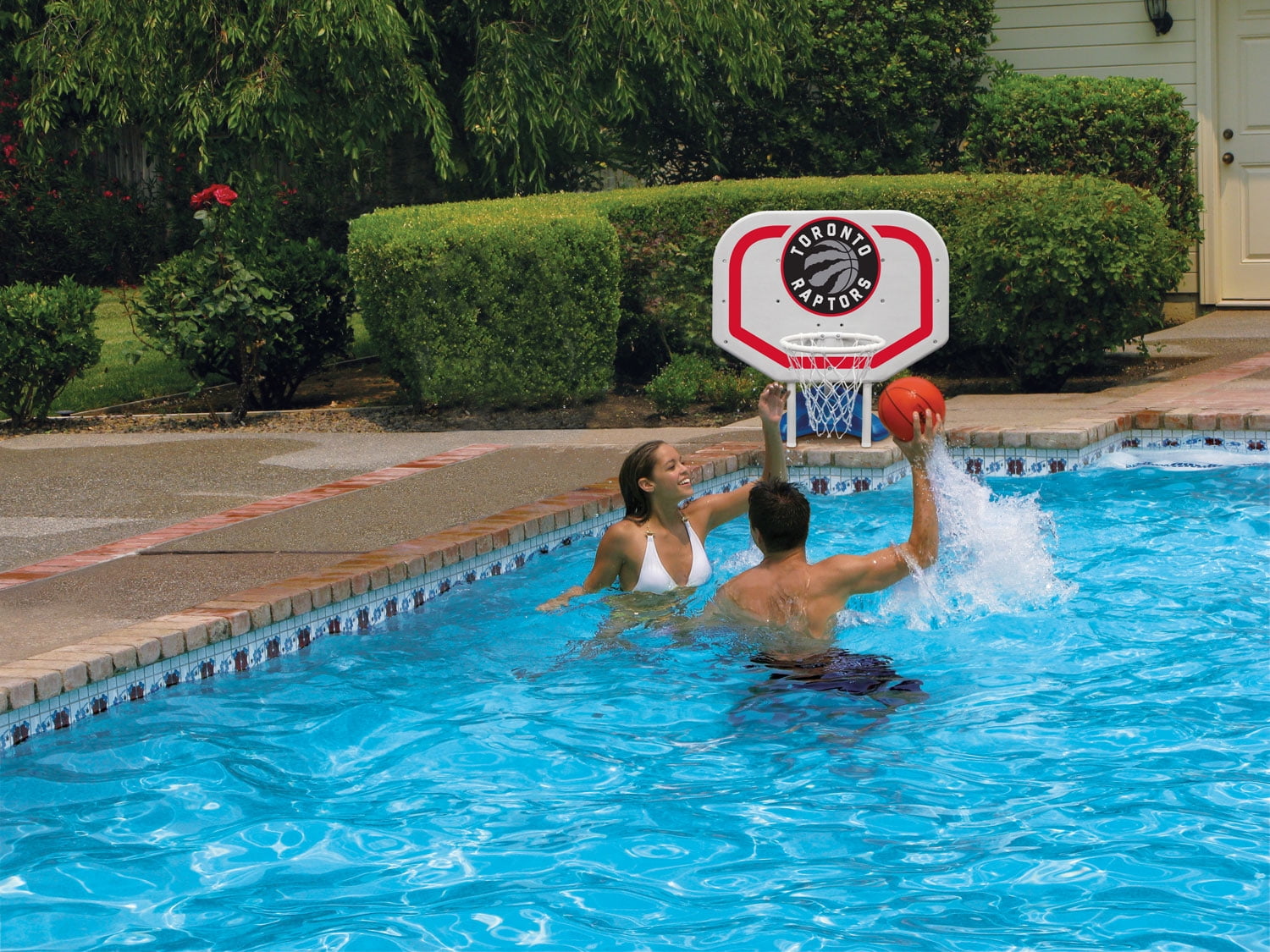 Poolmaster Toronto Raptors NBA Pro Rebounder-Style Poolside Basketball Game