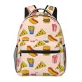 thumbnail image 1 of Fotbe Hamburger Pizza Coke Mochila Casual con Estampado para Escuela, Viajes y Actividades al Aire Libre - Duradera, Ligera y Cómoda, 1 of 5