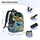 thumbnail image 5 of Disketp Colorful Stained Glass Deer Mochila Escolar de 15 Pulgadas, Mochila Ligera para Estudiantes, Viajes y Trabajo, Cómoda y Resistente para el Uso Diario, 5 of 6
