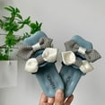 thumbnail image 4 of Owordtank Girls Slippers Fashion Front And Back Double Bow Plaid Girl Slippers Soft Bottom Beach Kid Slippers, 4 of 5