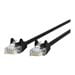 45 Boots Snagless Cat6 Cable - Belkin 20ft CAT6 Ethernet Patch Cable Snagless RJ45 M/M Black - patch cable - 20 ft - black - B2B