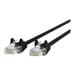 Belkin 20ft CAT6 Ethernet Patch Cable Snagless RJ45 M/M Black - patch cable - 20 ft - black -