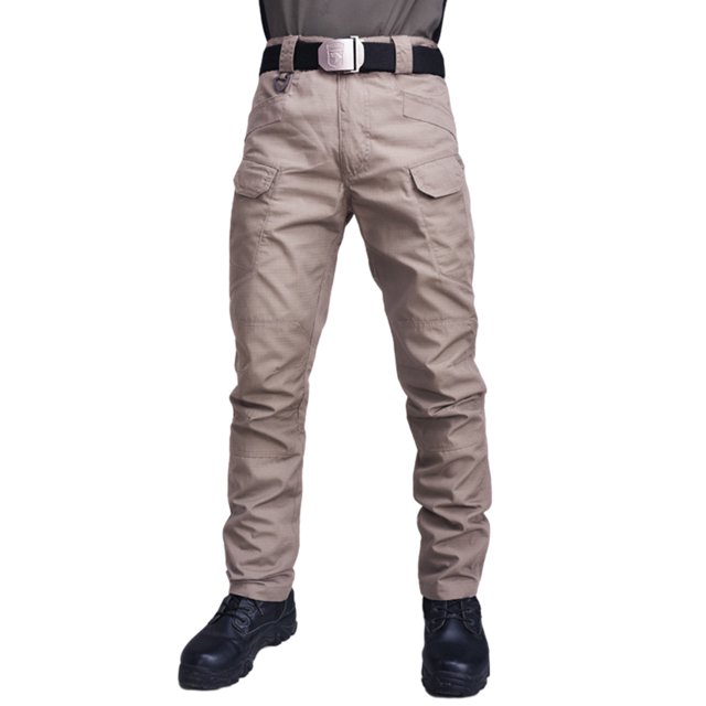 Men Tactical Pants Water Repellent Ripstop Cargo Pants Casual Hiking Work Pants