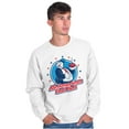 thumbnail image 3 of Vintage Cartoon All American Dad Bod Men's Crewneck Sweatshirt Brisco Brands X, 3 of 6