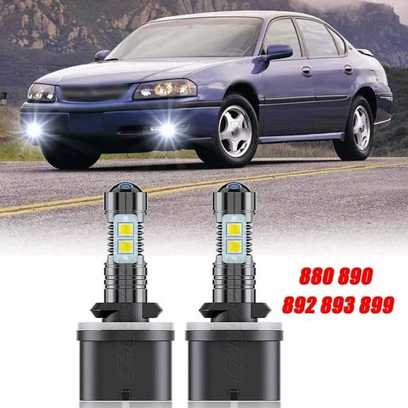 For Chevrolet Impala 2000 2001 2002 2003 2004 2005 Pair 880 LED Fog Light Bulbs 6000K White