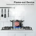 thumbnail image 4 of 30 Inch Gas Cooktop, 30 inch Bulit-in Gas Stove Top with 5, Five Burner Propane Cooktop with Thermocouple Protection, 30 Inch Stainless Steel NG/LPG Convertible Cooktops Dual Fuel, 4 of 7