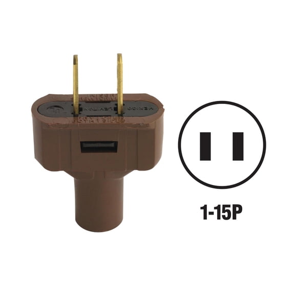 Leviton Plug-In 48643 - 15 Amps, 125 V - Brown, Multicolor