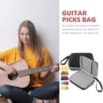 thumbnail image 3 of DEEPCRAFF 1Set Compact Black Guitar Pick Holder Case with Sturdy Material and Practical Zipper Design, 3 of 6
