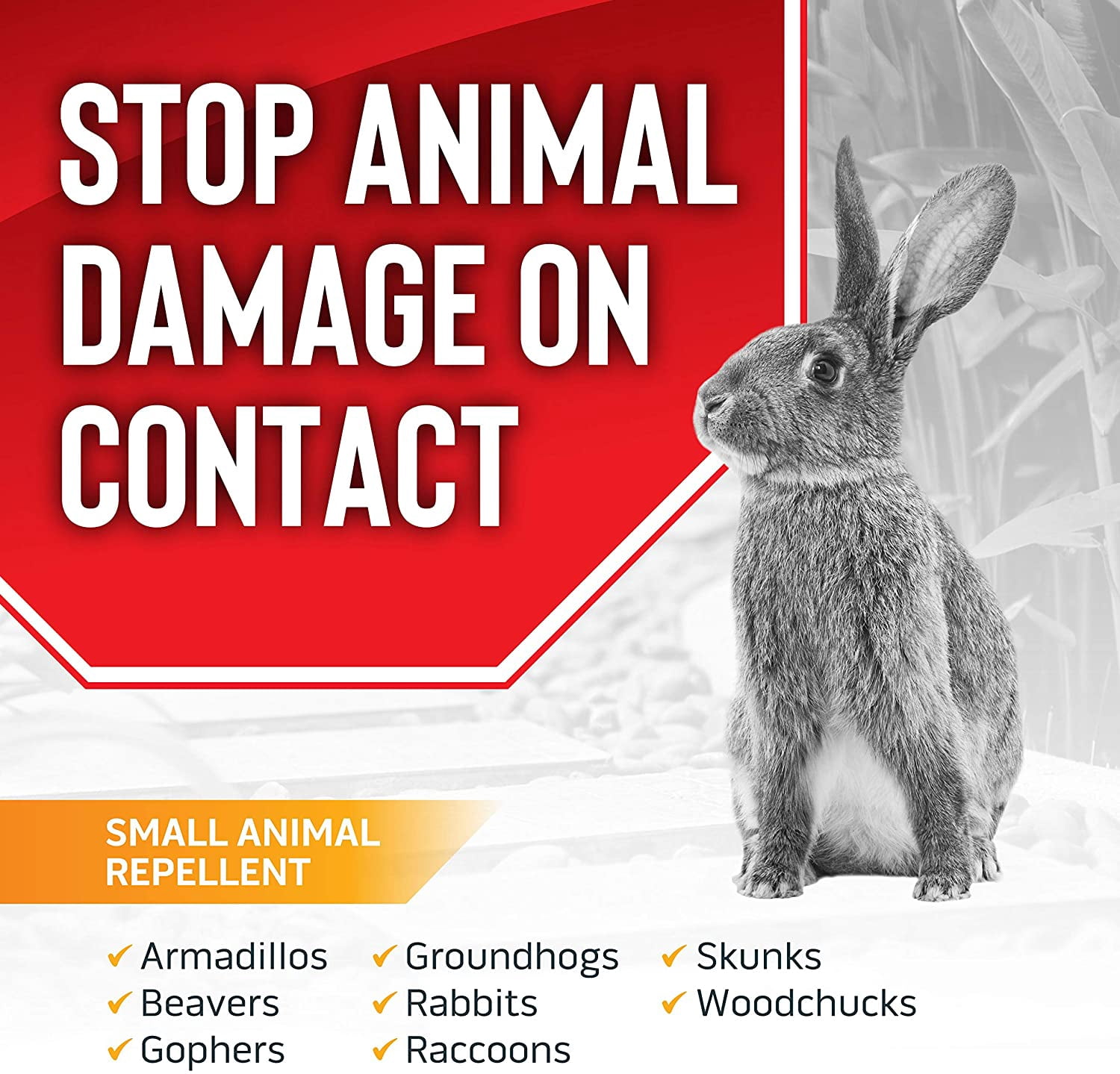 Animal Stopper Animal Repellent, 40# Ready-to-Use Granular Bulk; Repels Small Animals