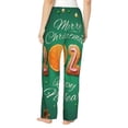 thumbnail image 3 of Picia Merry Christmas 2025 Womens Soft Woven Cotton Elastic Waistband Sleep Pajama Pant Lounge Sleep Pant With Pockets And Drawstring-Medium, 3 of 9