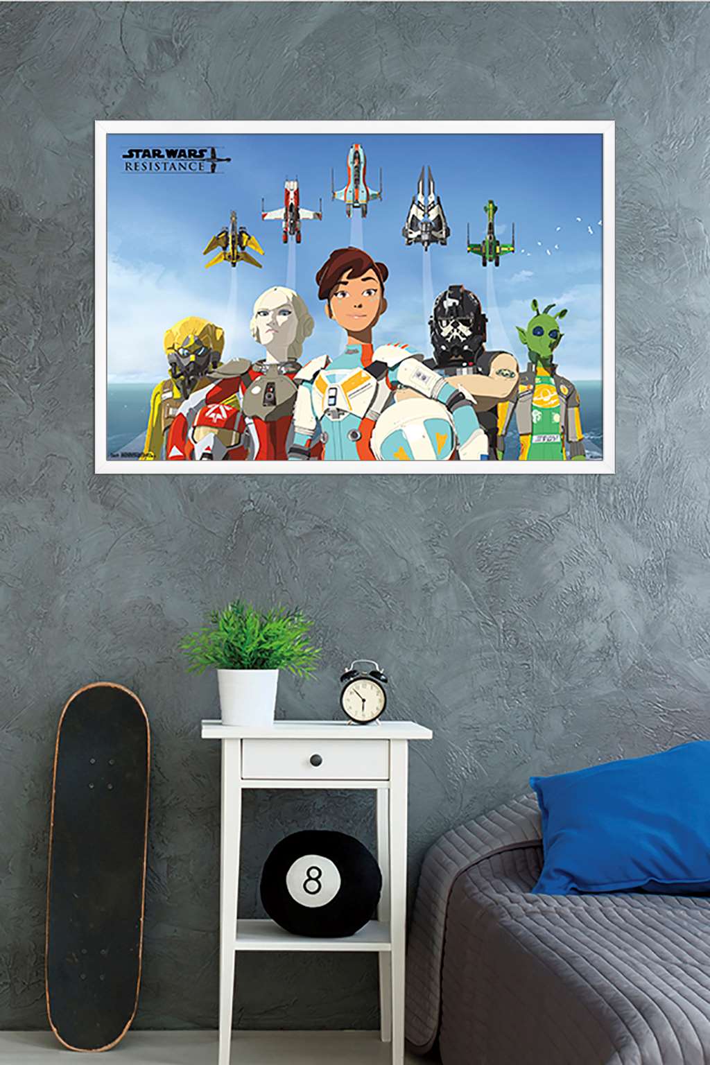 Star Wars: Resistance - Flight Wall Poster, 22.375" x 34", Framed