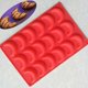 thumbnail image 2 of Molde de pastel de molde de chocolate de silicona en forma de luna de 8 cavidades, 2 of 3