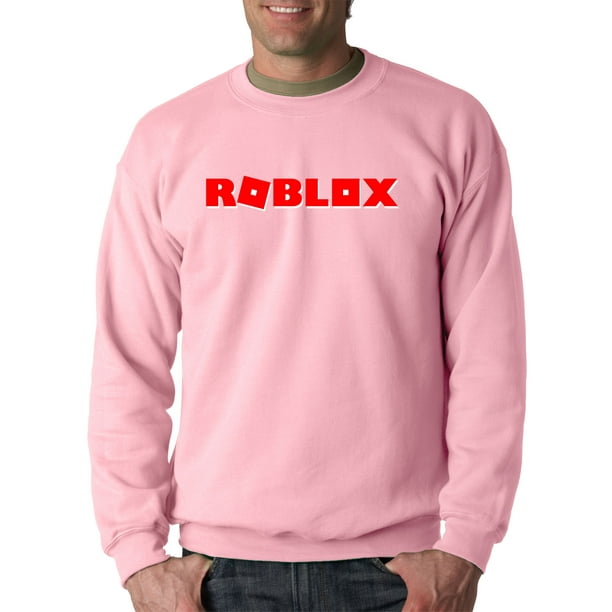 New Way 922 Crewneck Roblox Logo Game Filled Sweatshirt 4xl Light Pink Walmart Com Walmart Com