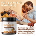 thumbnail image 6 of Mushroom Coffee Powder with 7 Mushroom Extract Blend, Arabica Coffee, 7.97 oz, 113 Servings, 6 of 8