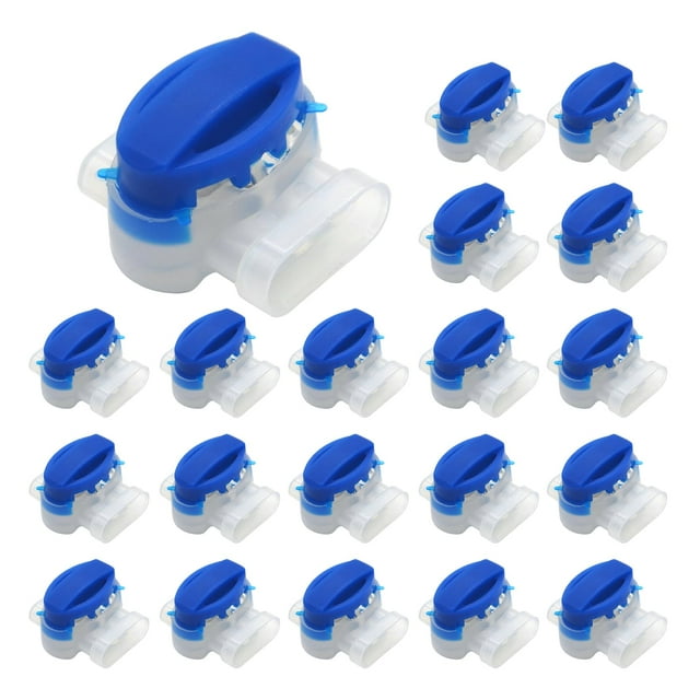 20 piezas eléctrico IDC 314-box conector de cable delimitador para exteriores de 3 vías, conectores Pigtail autopelables resistentes a la humedad