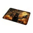 thumbnail image 2 of Halloween Doormat Gothic Door Mat for Front Door, Doormat Outside Entrance, Halloween Pumpkin Ghost Decor for Porch and Entryway, Indoor Outdoor Use,23.62x15.75in, 2 of 6