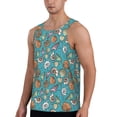 thumbnail image 2 of Easygdp Cute Conch Men's Tank Top, Sleeveless Muscle T Shirts, Breathable, Quick-Dry, Loose for Gym, Running, Fitness - 4X-Large, 2 of 9