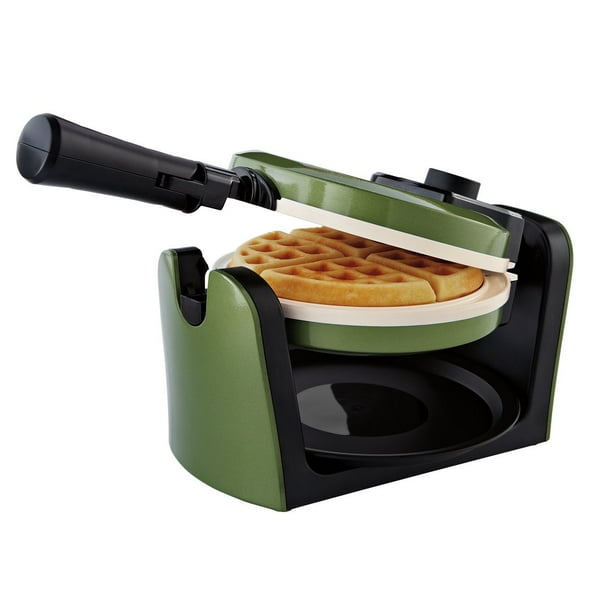 Oster Titanium Infused DuraCeramic Flip Waffle Maker Green Walmart